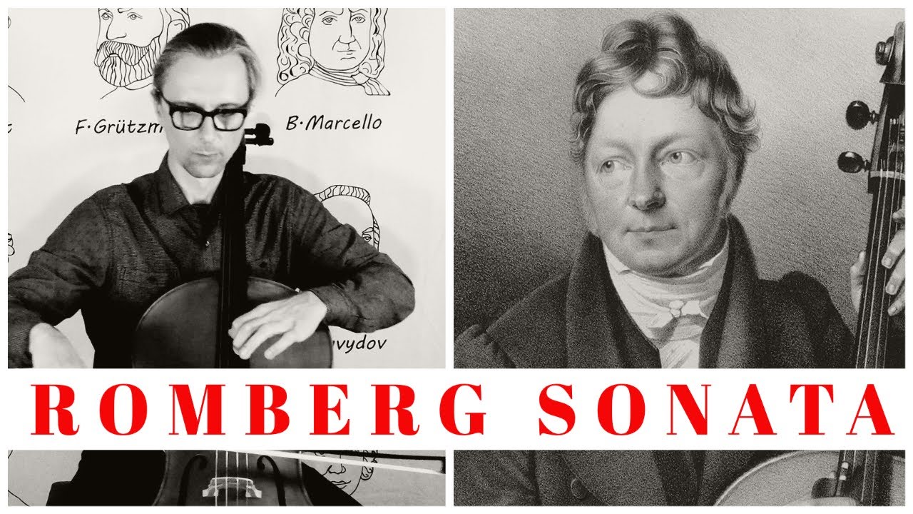 B. Romberg Sonata Op. 38 No. 2 Mov. 1 Allegro in Fast and Slow Tempo | Practice with Cello Teacher