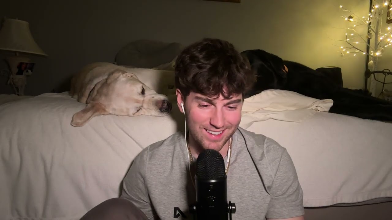 ASMR Late night chat + mouth sounds