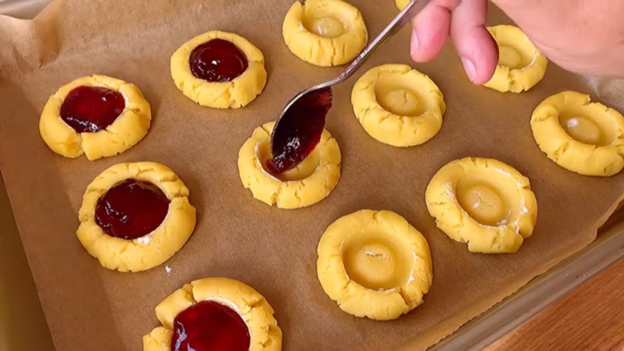 Вкусное печенье с джемом | Простой и быстрый рецепт