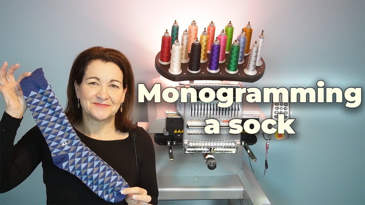 Monogramming Socks on your Melco Embroidery Machine