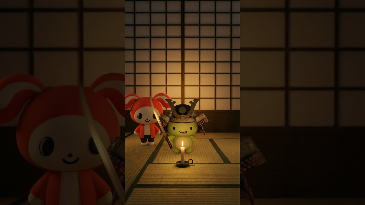 Самурай против свечи - Мультфильм Maizen #shorts #animation