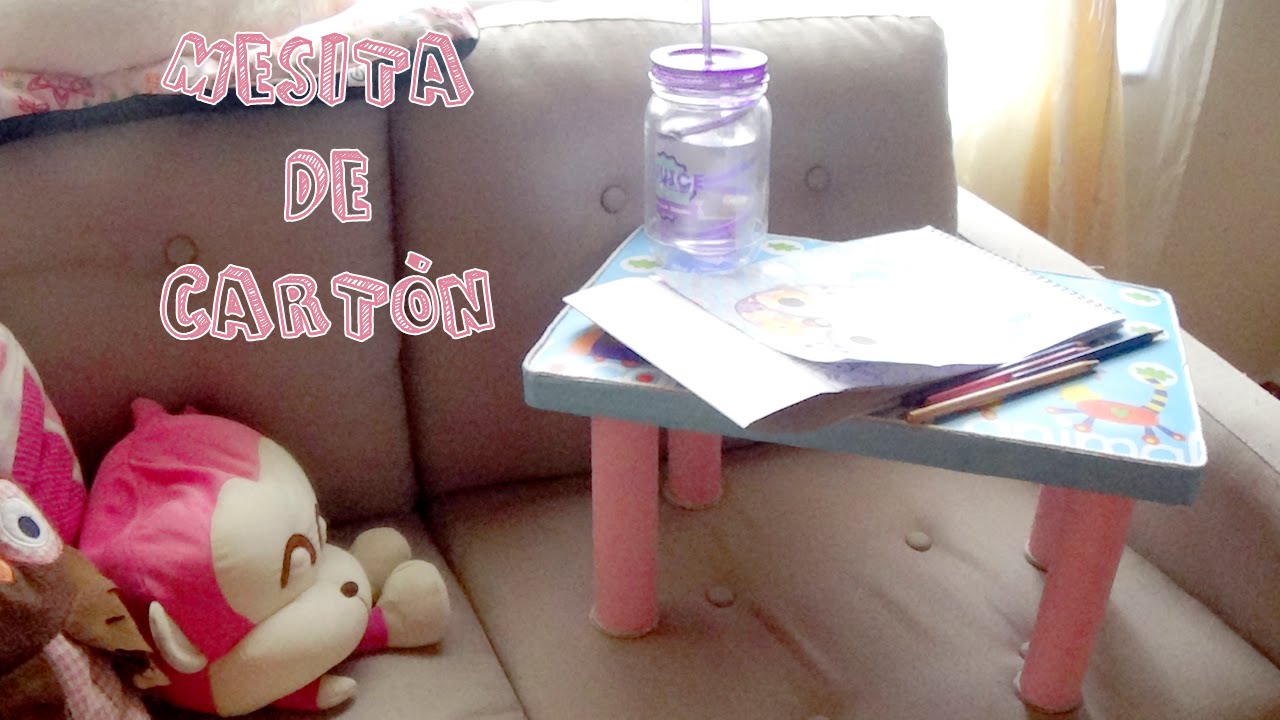 Mesa multiusos hecha con cartón │Candy Bu