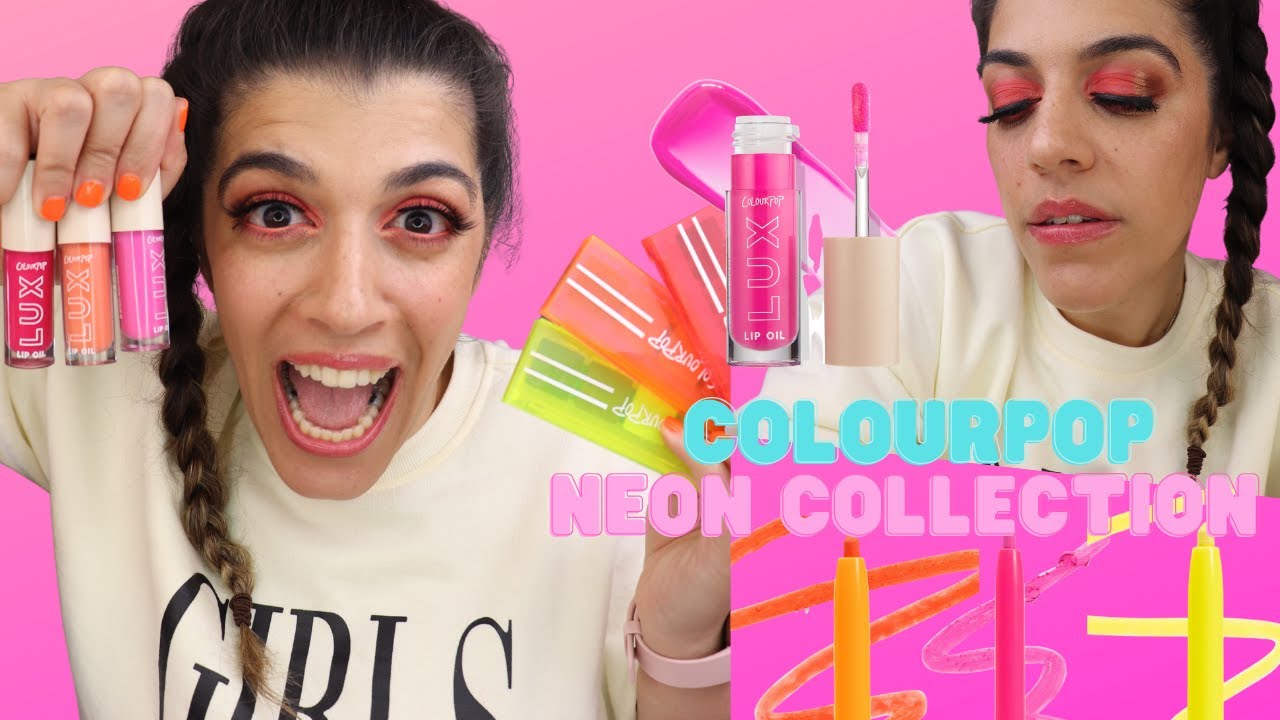 NEW COLOURPOP NEON COLLECTION REVIEW | BEAUTY AND THE KIDS