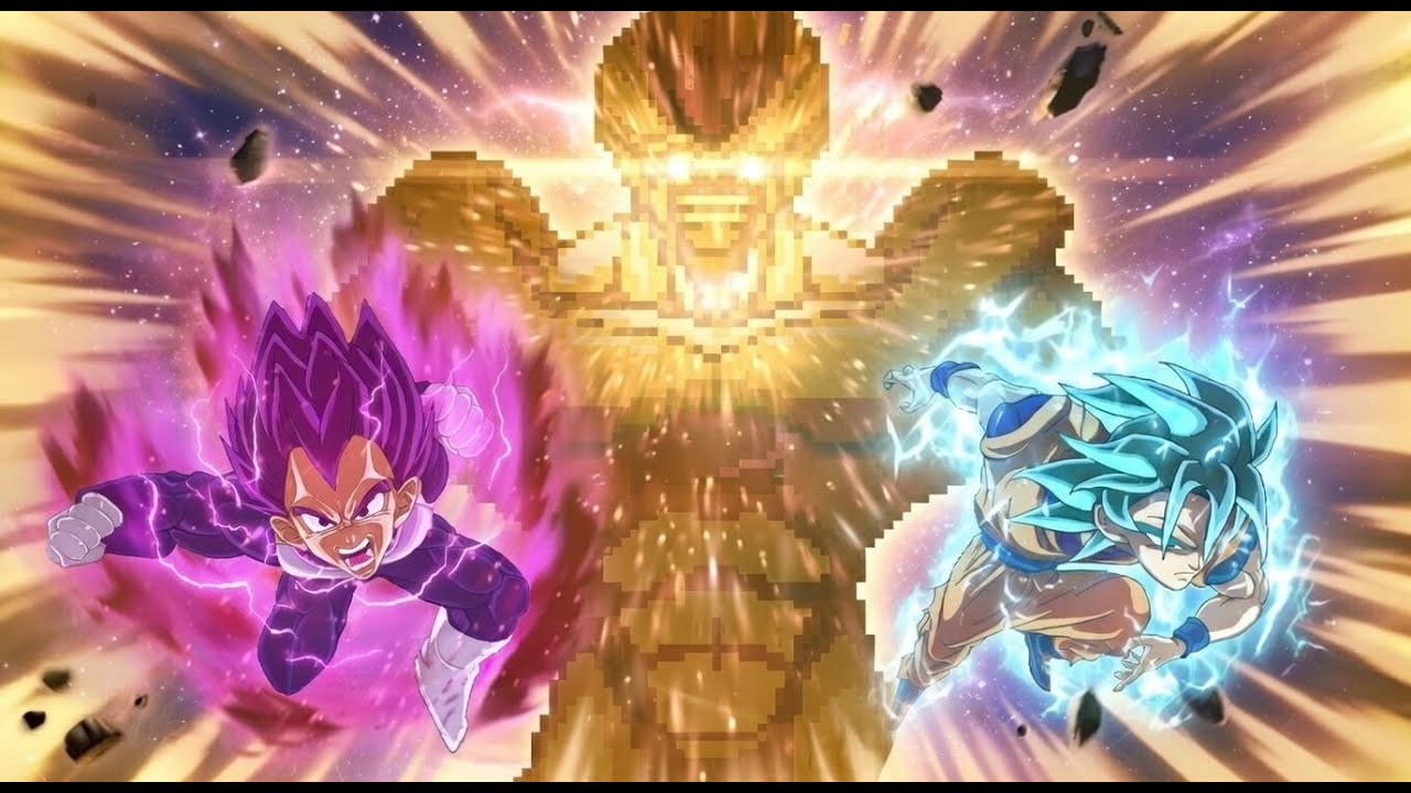 MUI Goku и UE Vegeta против Golden Frieza 5th Form – The Last Stand [Sprite Animation] | Часть 1