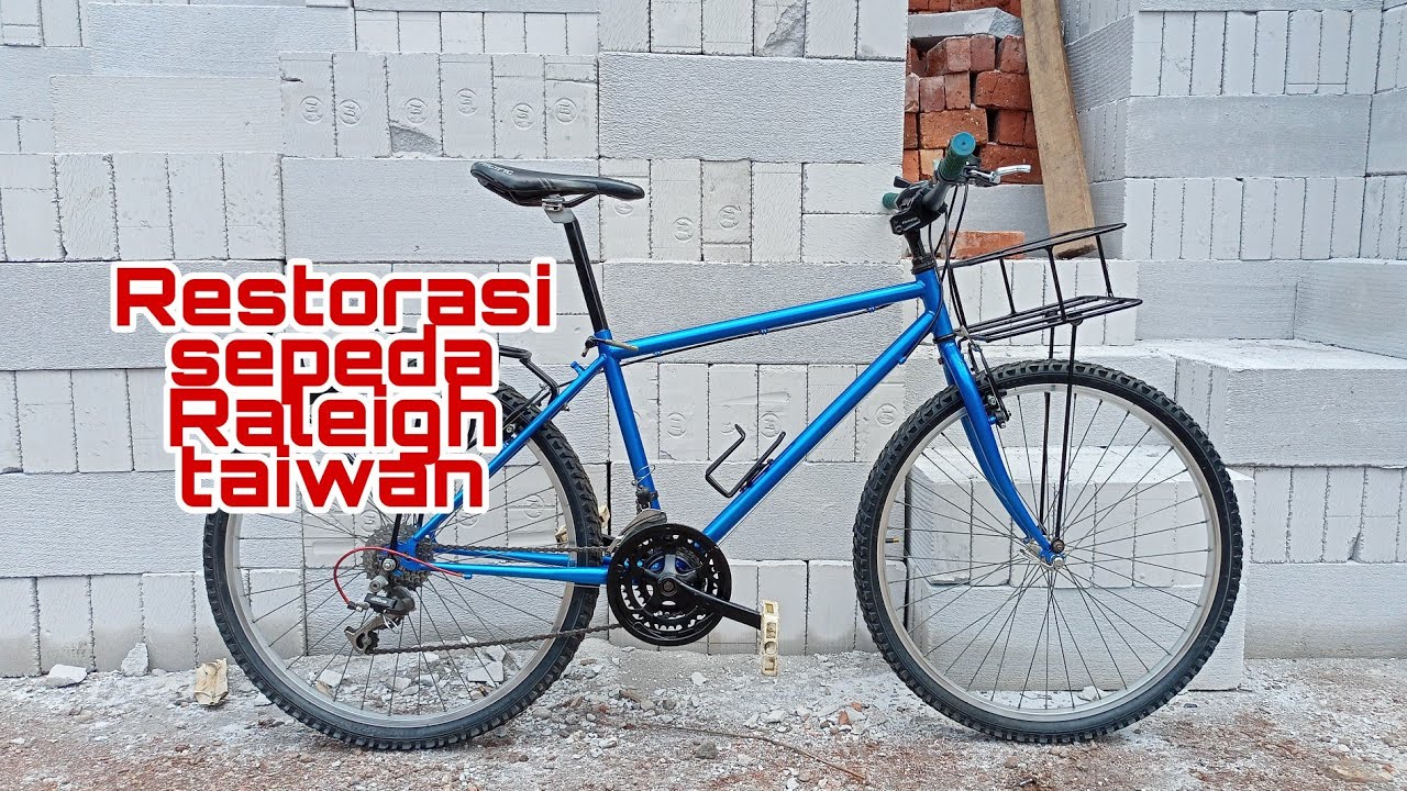 Restorasi sepeda 26 Raleigh taiwan / vintage bicycle
