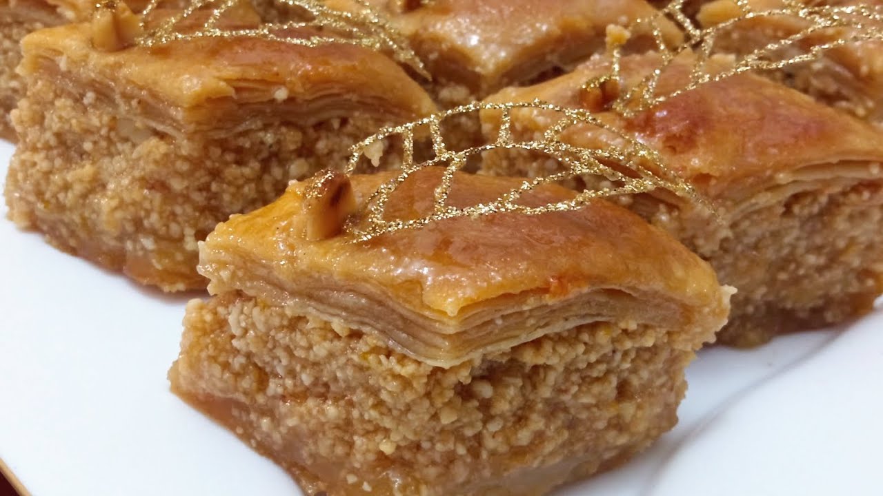 بقلاوة بالمايزينة و بدون آلة👍مع سر اللون الذهبي اللامع 😍 وطريقة التحضير السهلة100%