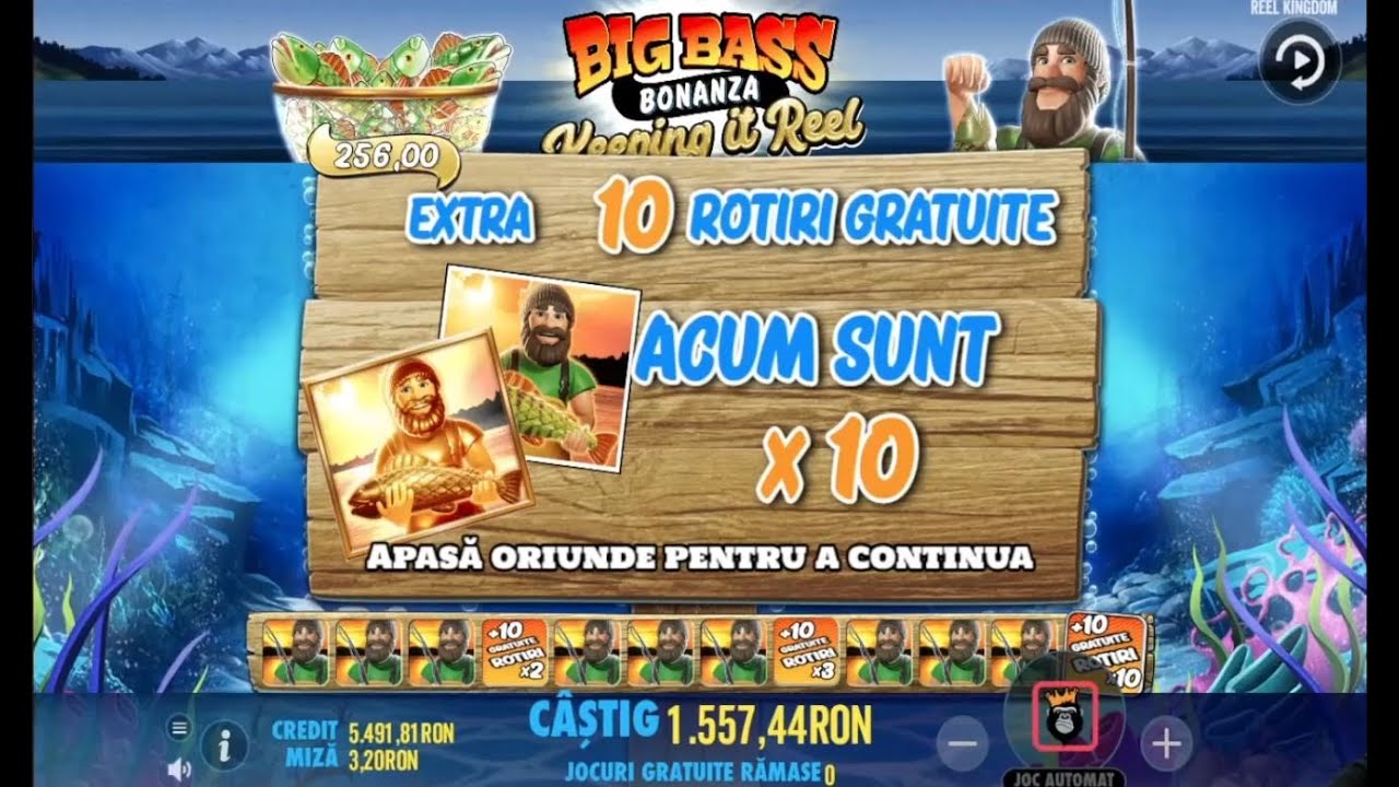 SUPER CASTIG LA x10 LA BIG BASS KEEPING IT REAL! #aparate #pacanele #slots #live