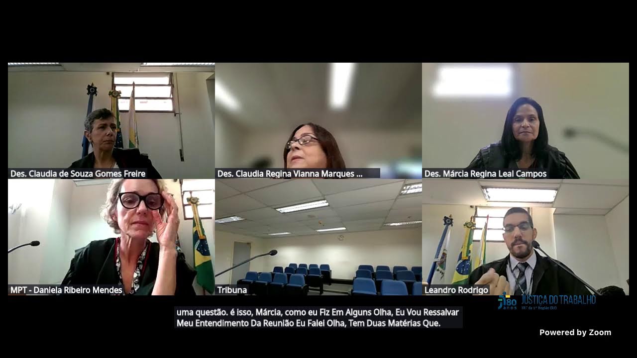 28 01 2026 - Sessão Presencial da 9a Turma - TRT 1a Região