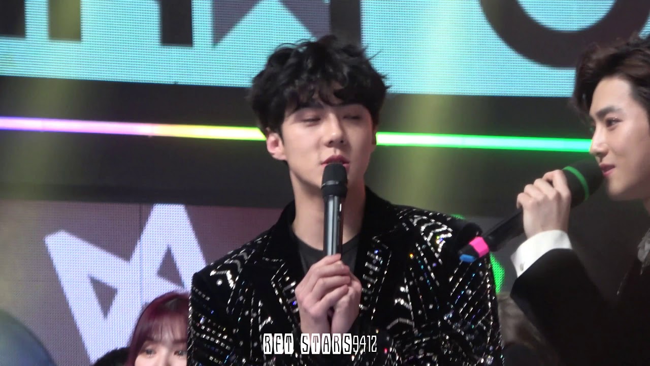[4K] 180101 가요대제전 EXO 엑소 SEHUN 세훈 황금개띠 새해 인사 소감 + 엔딩 Happy new year ment + ending @ MBC Gayo 171231