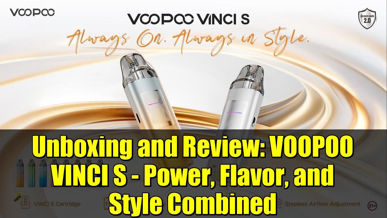 Unboxing and Review: VOOPOO VINCI S - Power, Flavor, and Style Combined