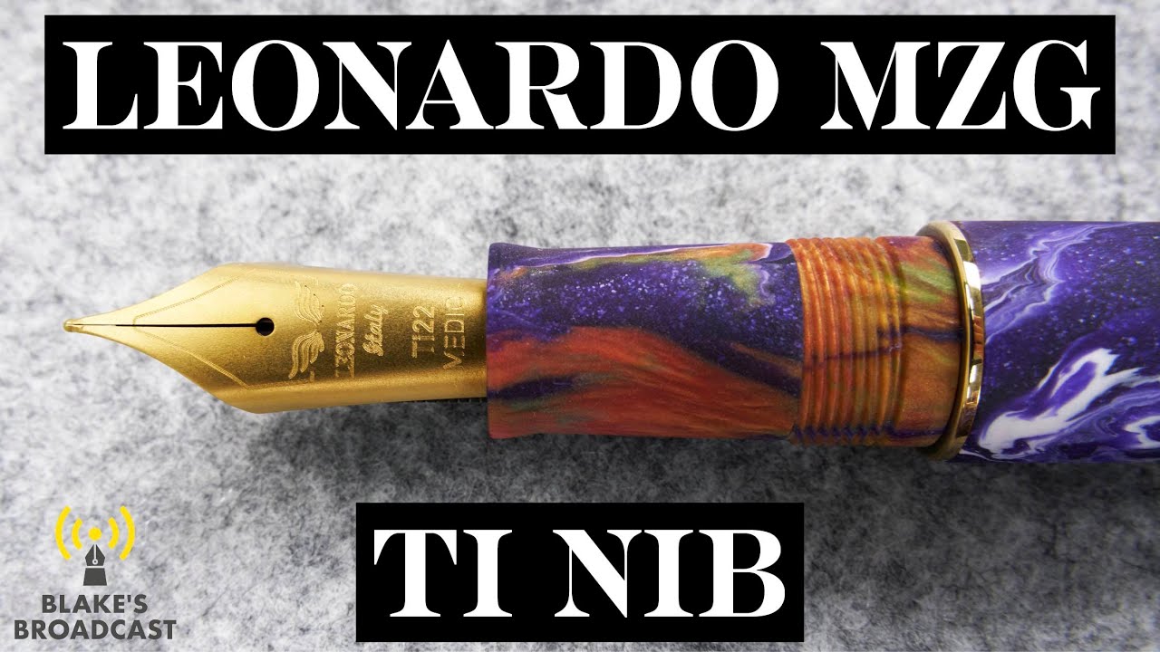 Leonardo Momento Zero Grande Titanium #8 Fountain Pen Review 4K