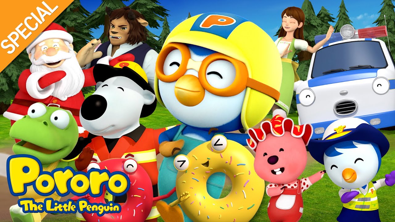 ⭐100min⭐ BANANA CHA CHA | Sing and Dance along with Pororo! | Pororo Nursery Rhymes & Kids Songs