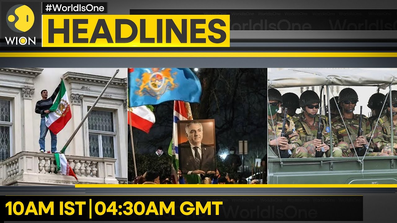 Iran Flag Briefly Swapped at London Embassy | Pahlavi Urges More Protest in Iran | WION HEADLINES