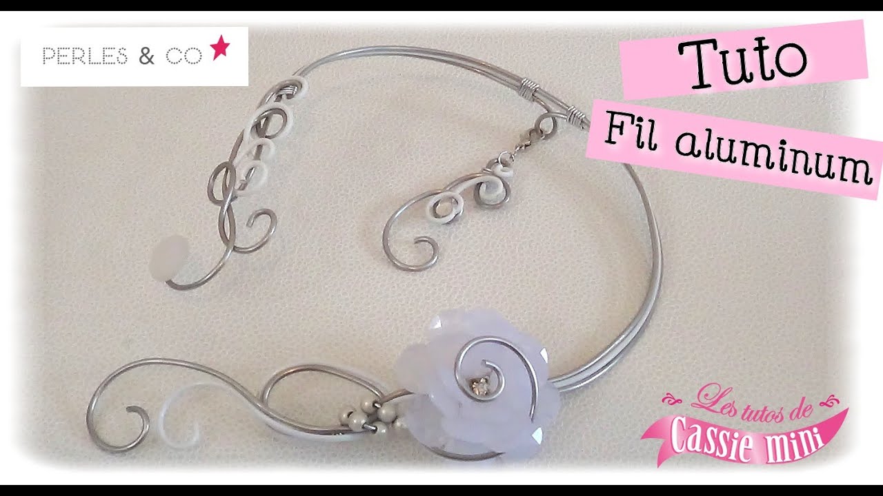 { Tuto } Collier en fil aluminium ( Collab. perles & co )