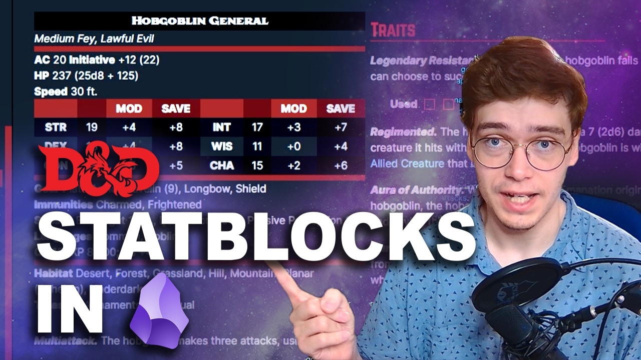 5E Statblocks in Obsidian (with the SRD vault)