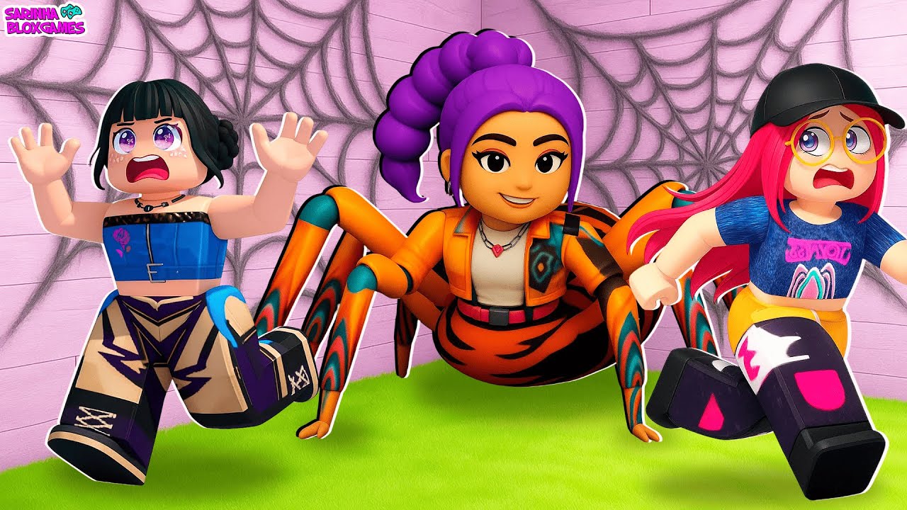 A ARANHA HUNTRIX QUER ME PEGAR!! ROBLOX
