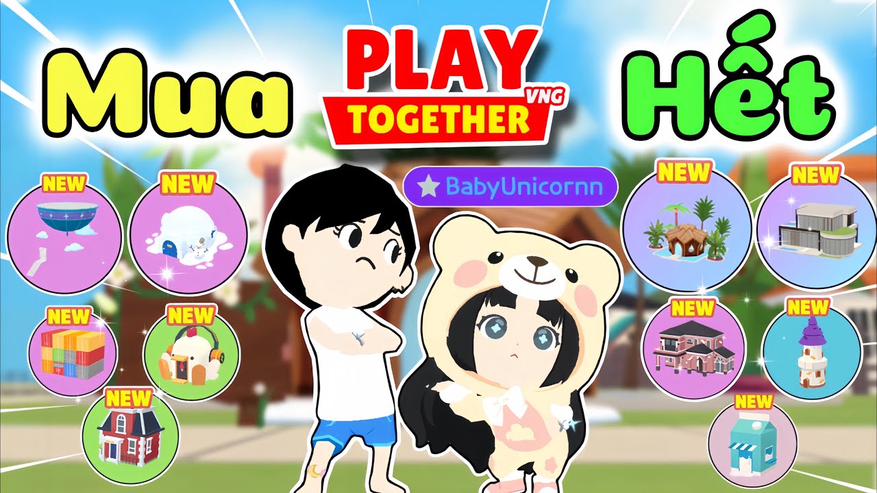 Play Together | Mình Đã Thử Thách Mua Hết Tất Cả Ngôi Nhà Khiến Uni Phải Sợ