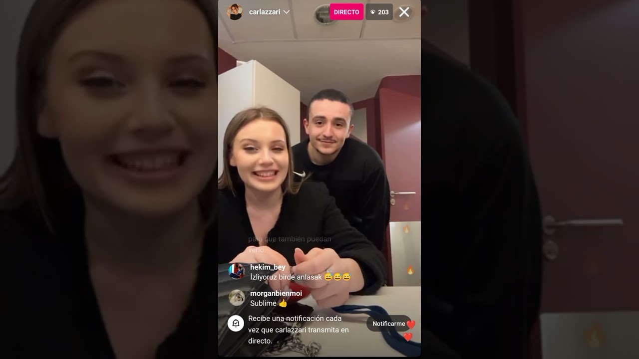 Carla Lazzari (🇫🇷 JESC 2019) and Pierre Mauduy - Livestream on Instagram (14/03/2024)