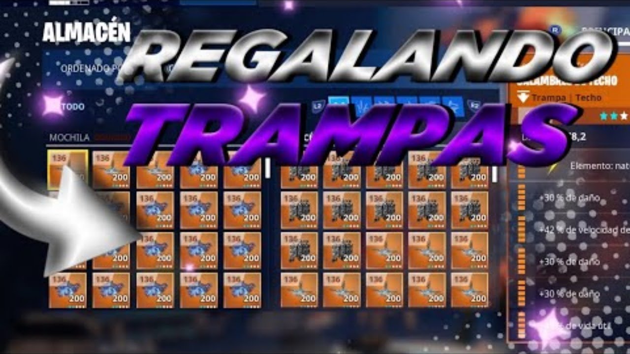 REGALANDO TRAMPAS 130 FULL PERKS 200K TRAMPAS (REGALANDO ARMAS)