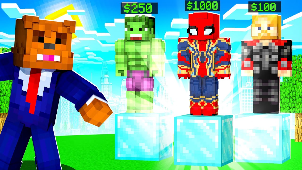 Режим «ТОЛЬКО Аукцион» в Minecraft Superhero Creator