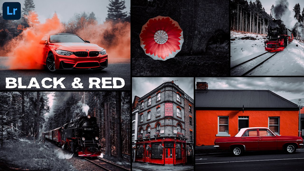 BLACK & RED Preset - Lightroom Presets | Black Presets | Dark Presets | Black Tone Preset #preset