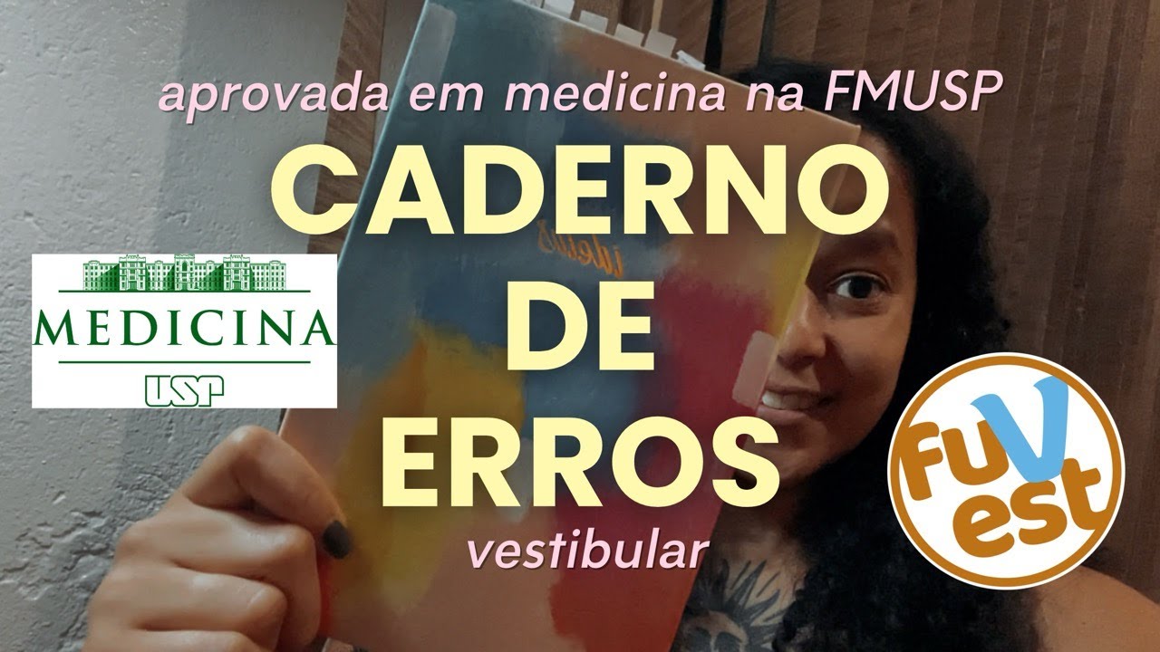 meu caderno de erros pro vestibular de medicina | aprovada na FMUSP