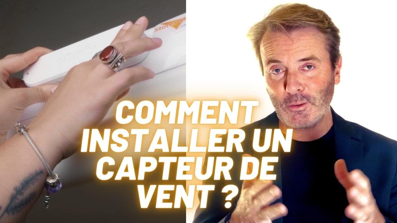 Comment installer un capteur de vent SOMFY EOLIS 3D sur un store banne ?