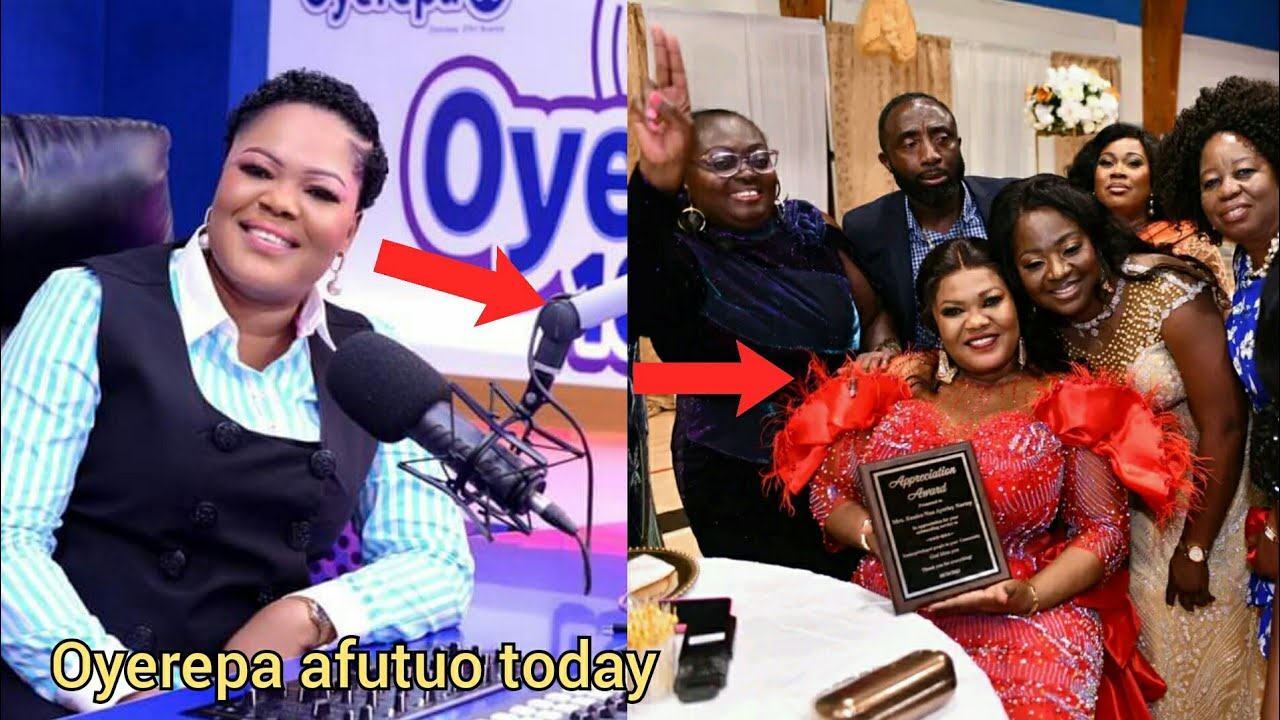 oyerepa afutuo live today auntinaa of oyerepa fm recieve best presenter awards in USA.....auntie naa