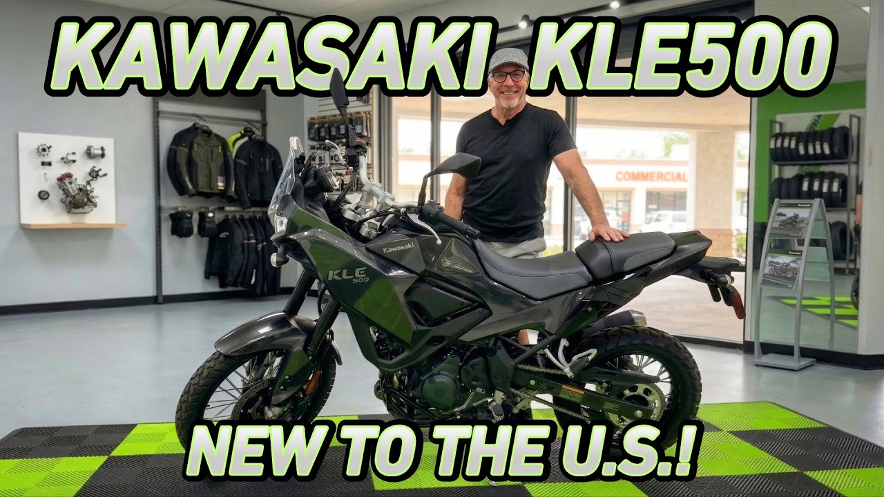 Представляем новый мотоцикл Kawasaki KLE500!