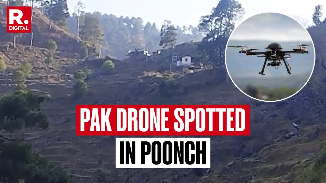 J&K BREAKING: Pakistani Drone Spotted Near LoC In Poonch, Security Forces Neutralise Threat