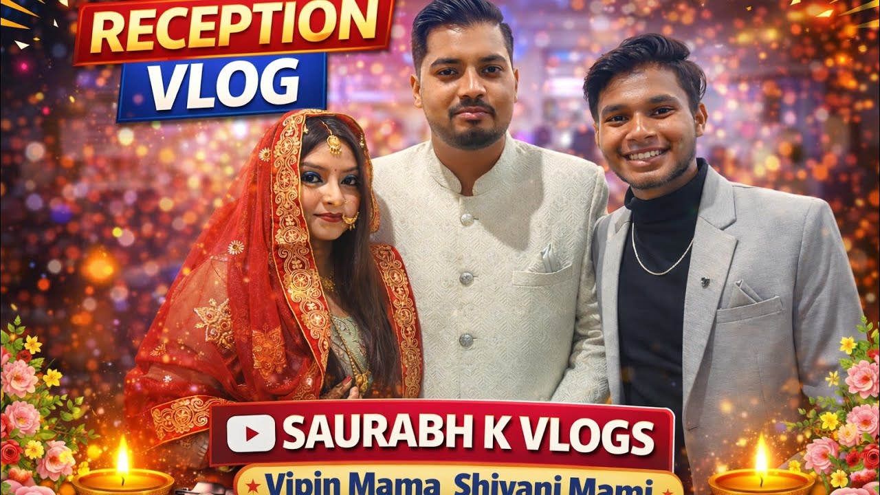 Vipin ❤️ Shivani Grand Reception Party | Full Family Celebration | Saurabh K Vlogs**