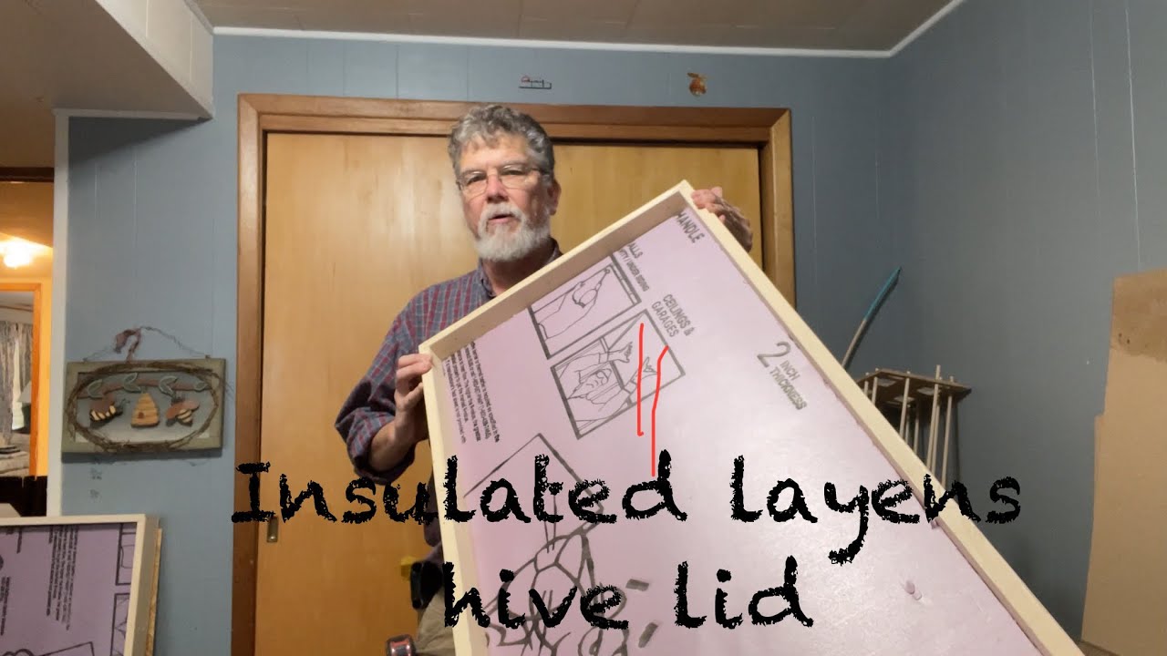 Insulating layens hive lid #layens #hive #beekeeping