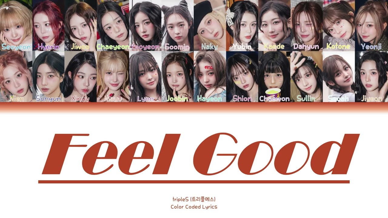 tripleS 'Feel Good' Color Coded Lyrics [AI Original Song] [AI Cover Song]