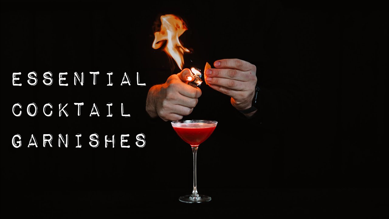 9. Easy COCKTAIL GARNISHES - Zests, Coins, Flamed, Wedge, Dried! (Essential Cocktails)