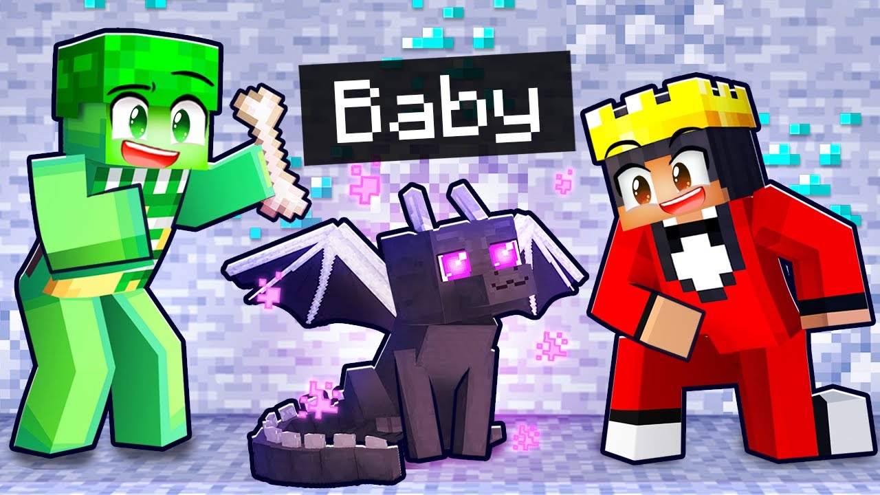 Adopting A BABY DRAGON In Minecraft!
