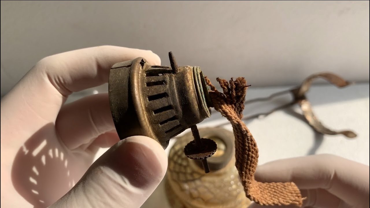 Rusty Oil Lamp Restoration