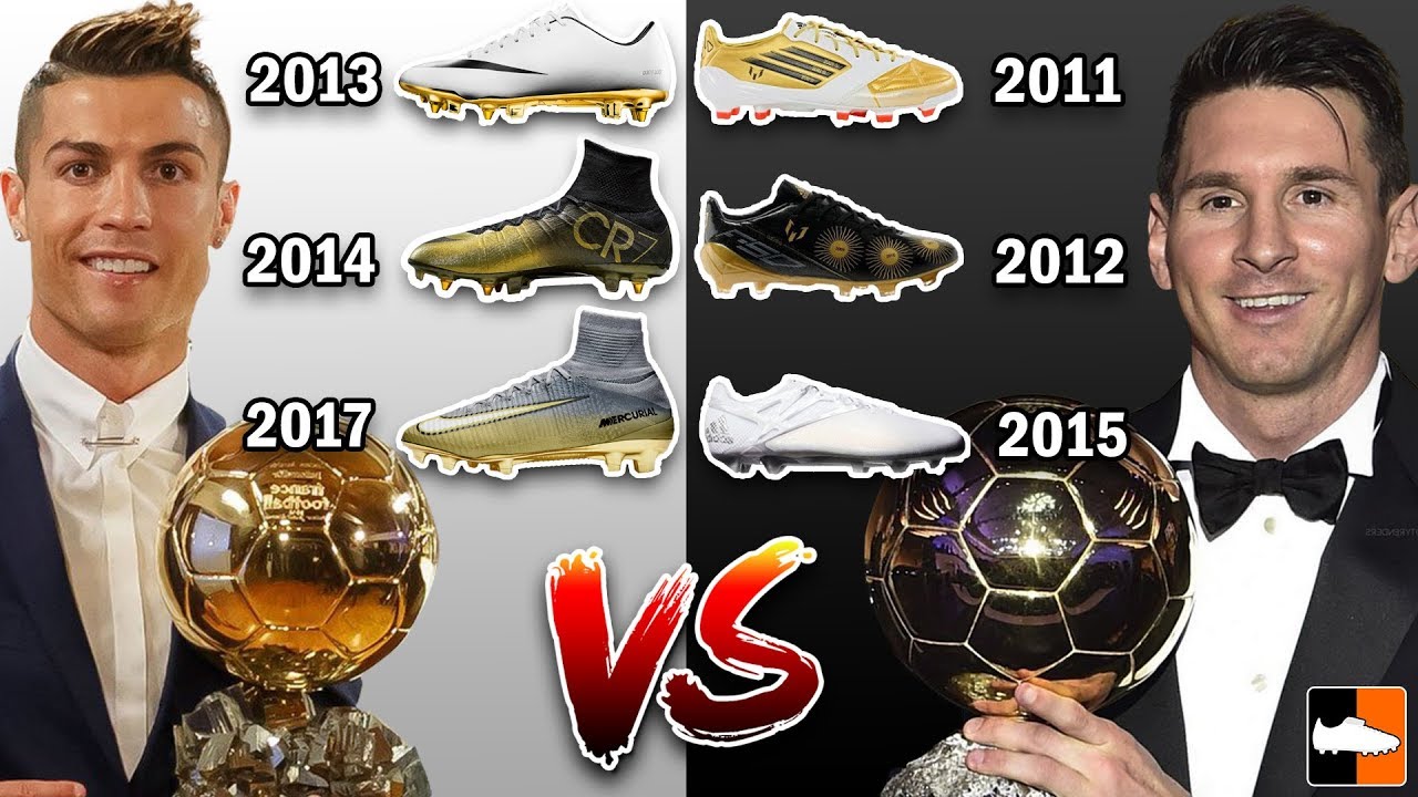 Ronaldo vs Messi who has the Best Ballon d'Or Boots?