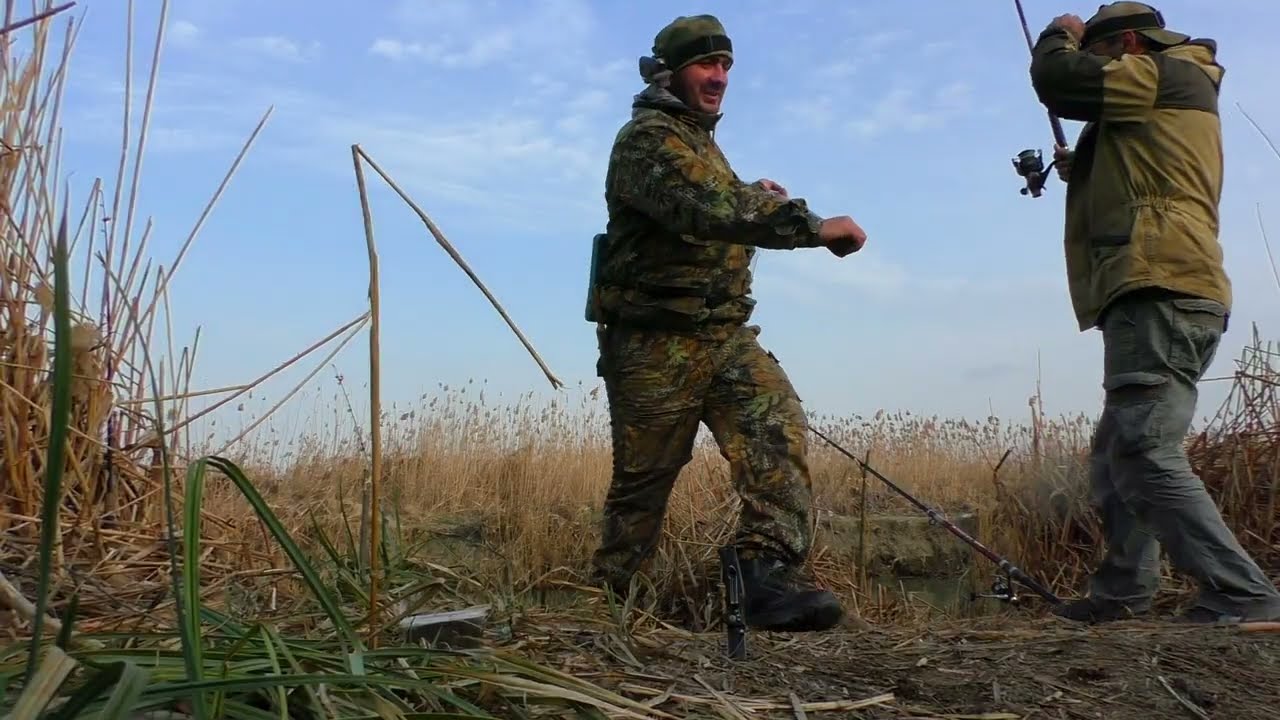 Рыбалка на сазана в конце февраля ,Тушиловка Средний канал.
