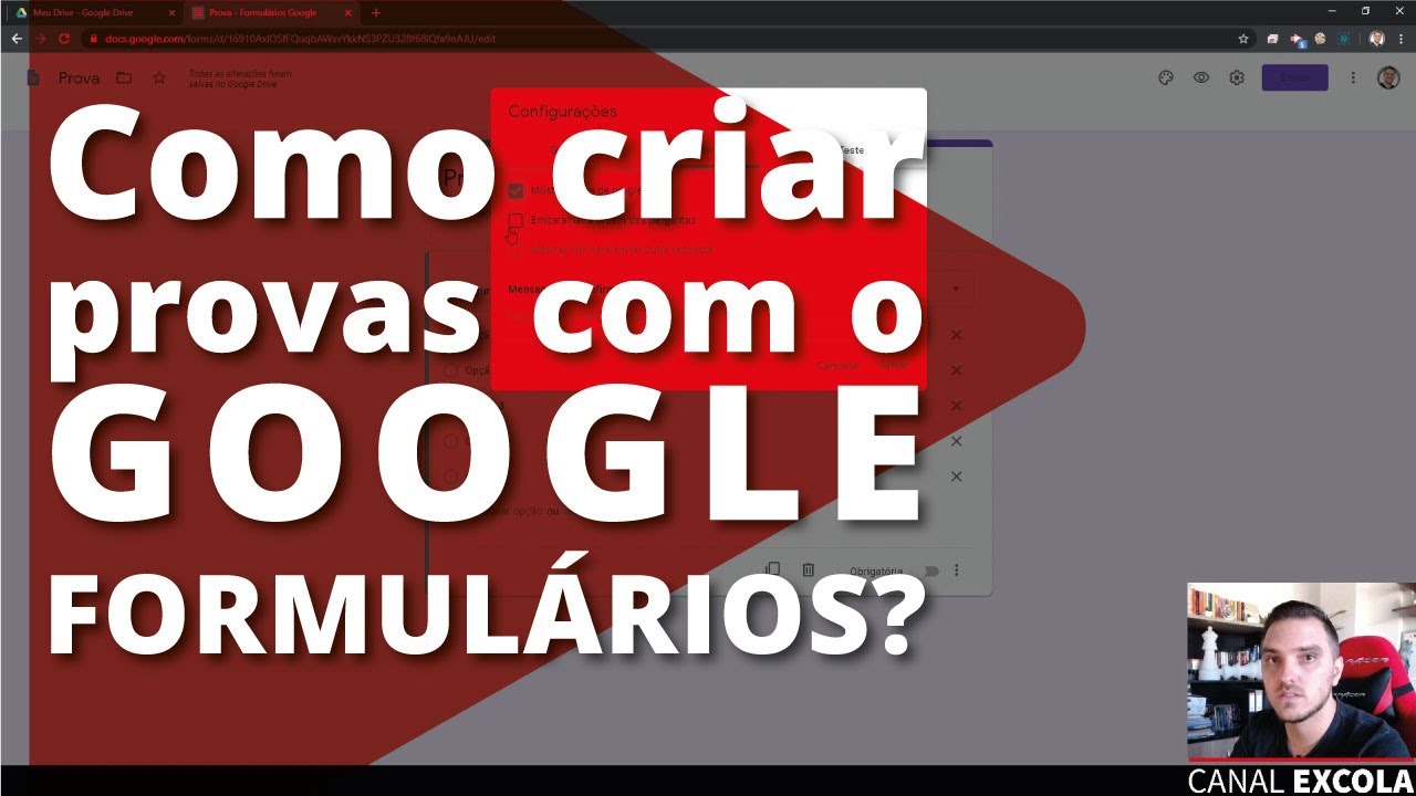 Como criar formulários avaliativos com o Google forms?