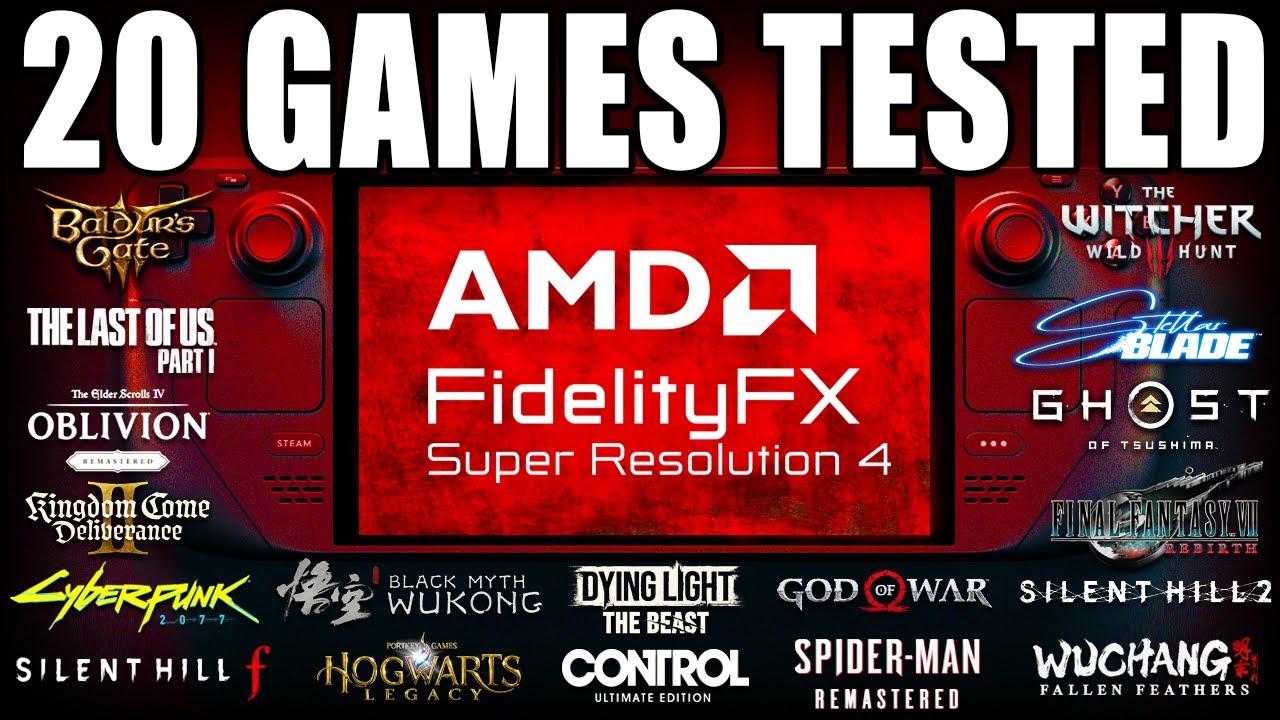 FSR4 Steam Deck Performance: 20 GAMES TESTED!