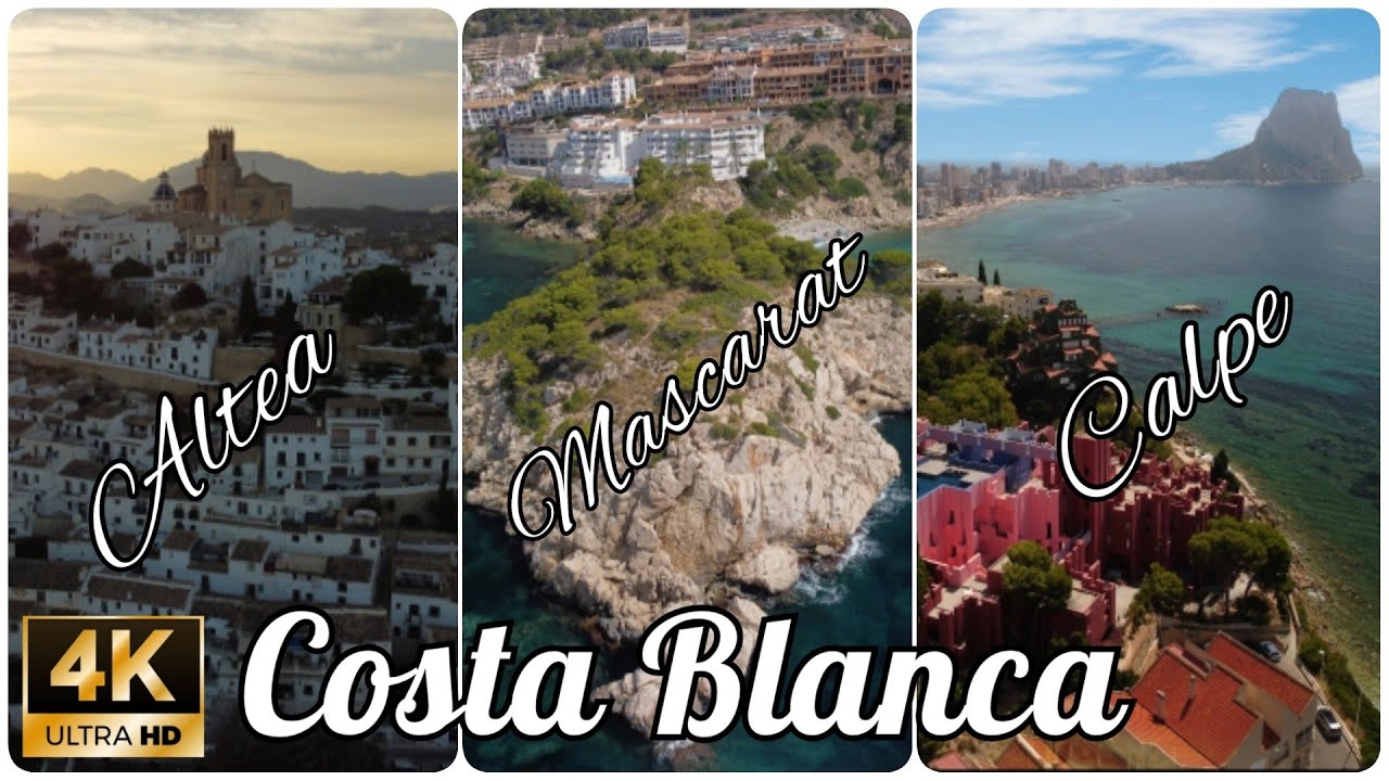 🇪🇦 Costa Blanca. Altea, Mascarat y Calpe. Drone 4k