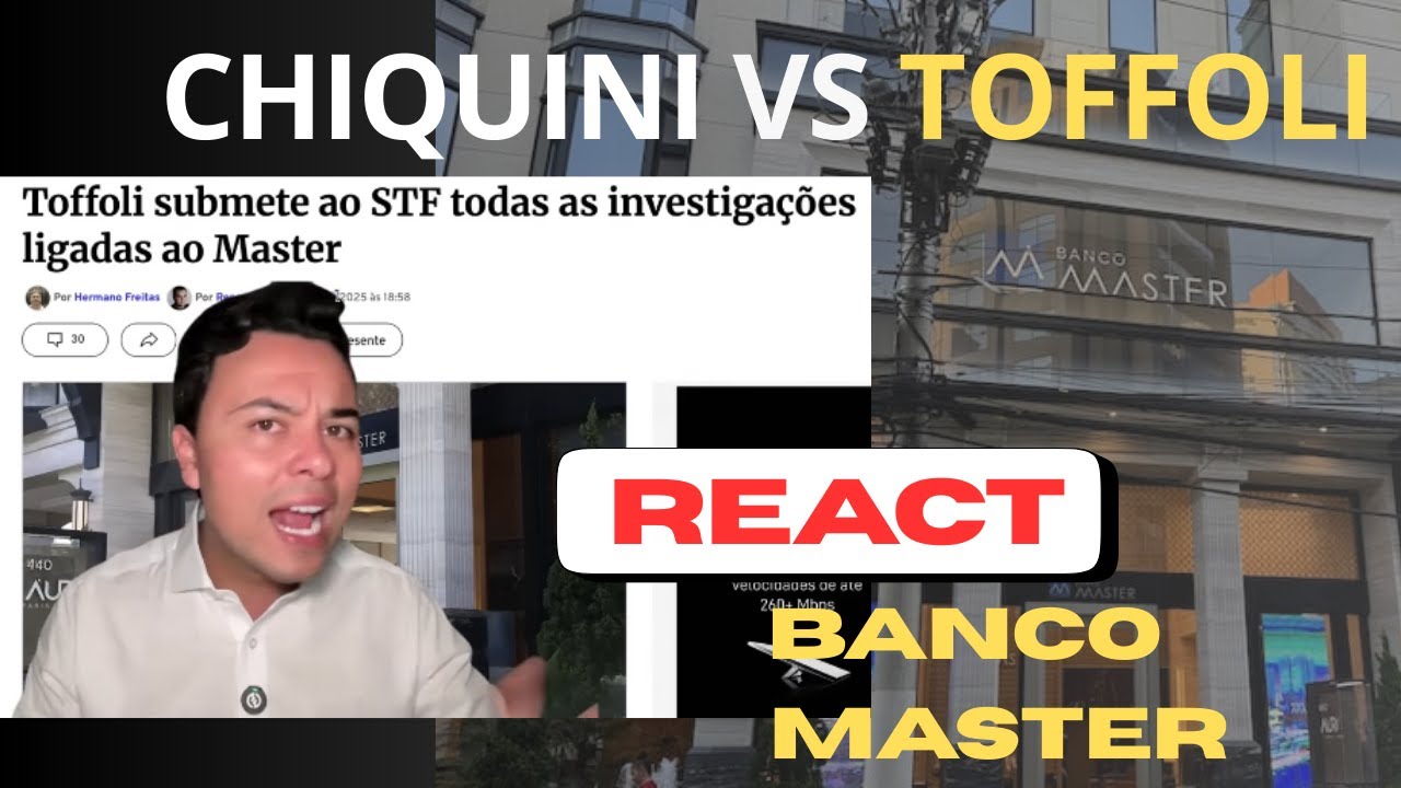 Revelação BOMBÁSTICA: Banco Master, PCC e a blindagem do STF | React Chiquini