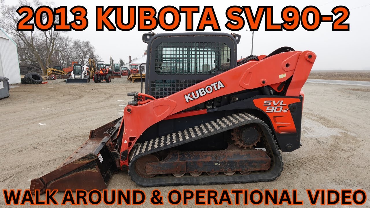 2013 Kubota SVL90 2 Skid Steer Walk Around & Operational Video     $39,900