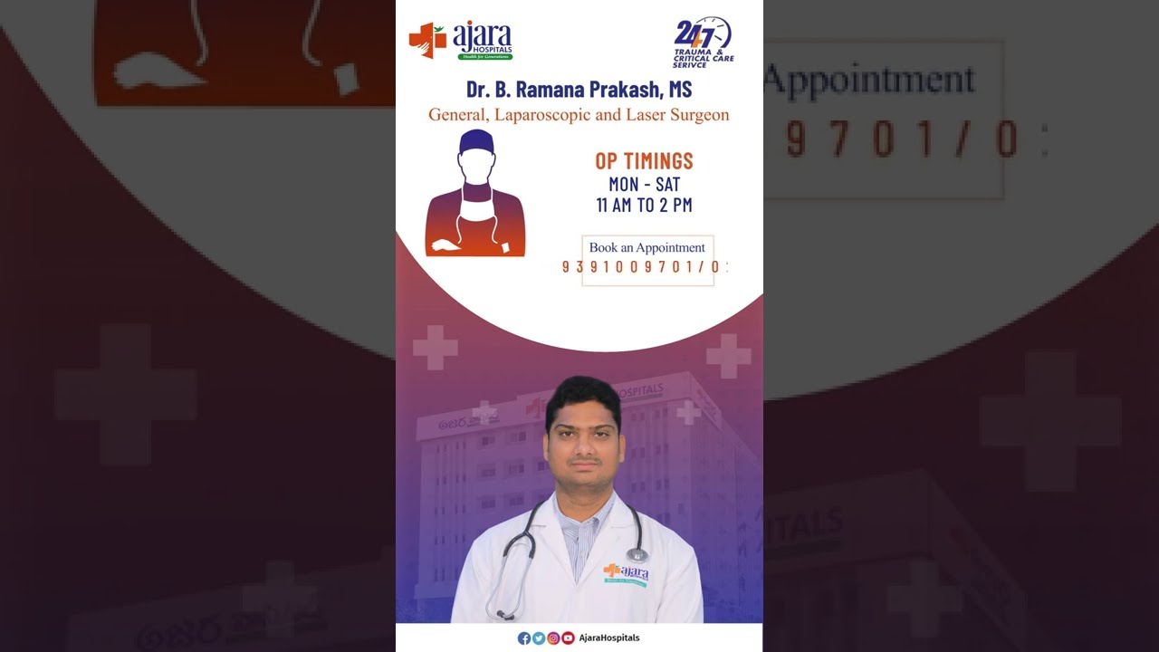 Dr  B  Ramana Prakash MS, GENERAL SURGEON