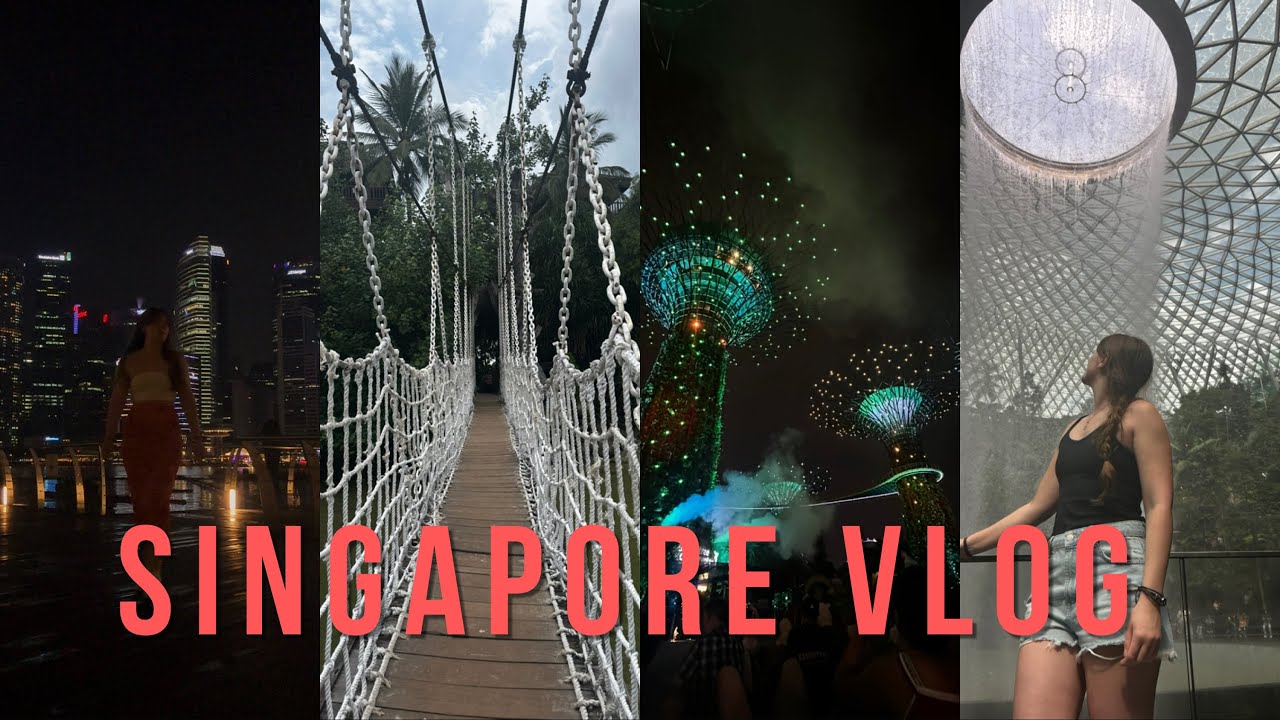 First Solo Trip: Singapore Vlog. Gardens by the bay, F1 weekend, staying in a space pod!
