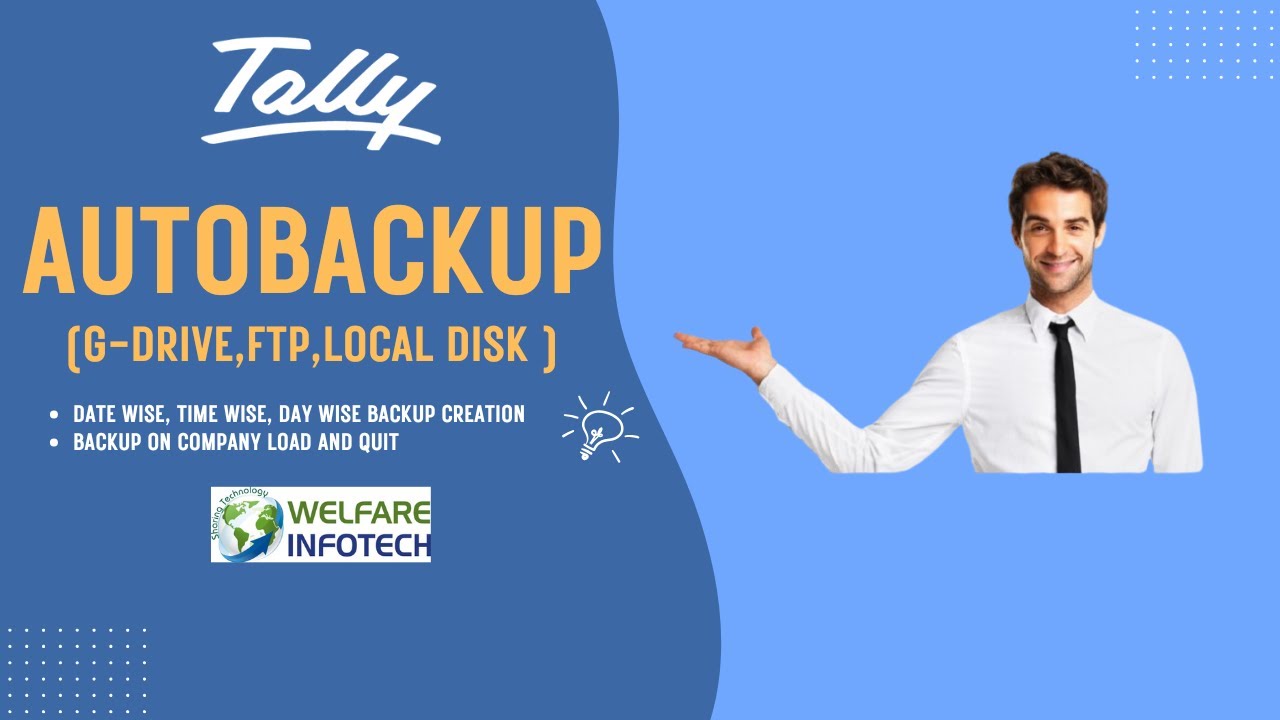 Tally Data Auto Backup | Save to Local, Google Drive, FTP