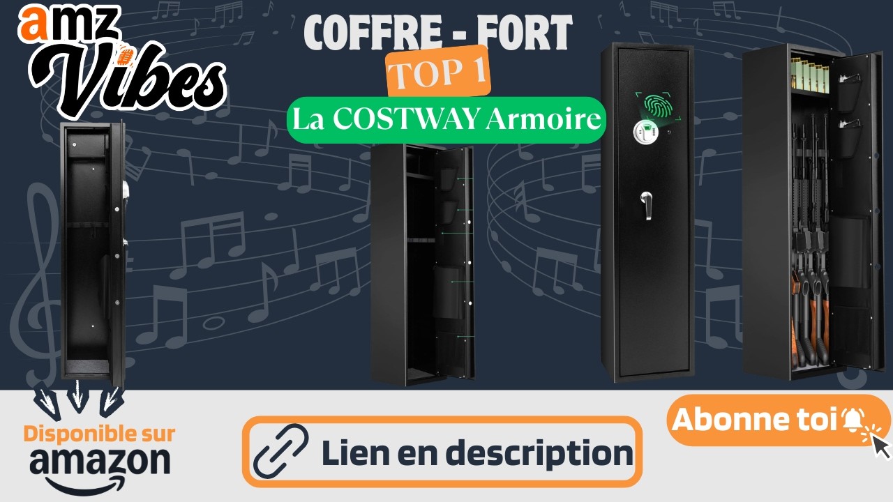 COSTWAY Armoire Forte 🔐 Coffre-Fort Maison S&eacute;curis&eacute; &ndash; Bonne Protection ? Test & Avis