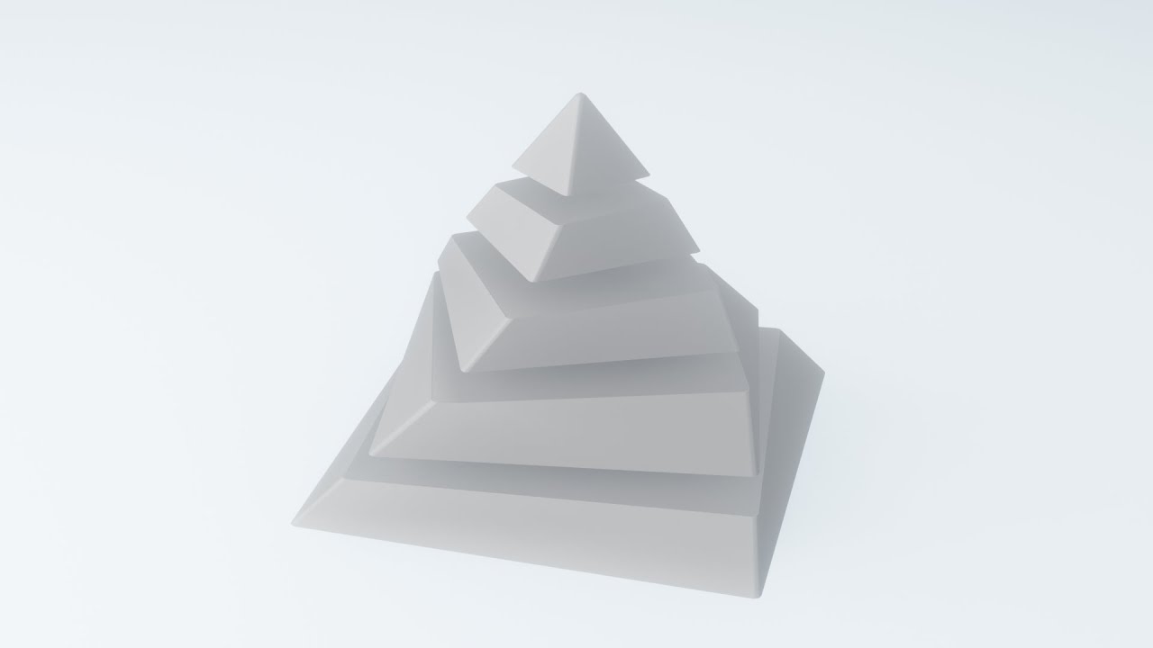 3D Blender pyramid