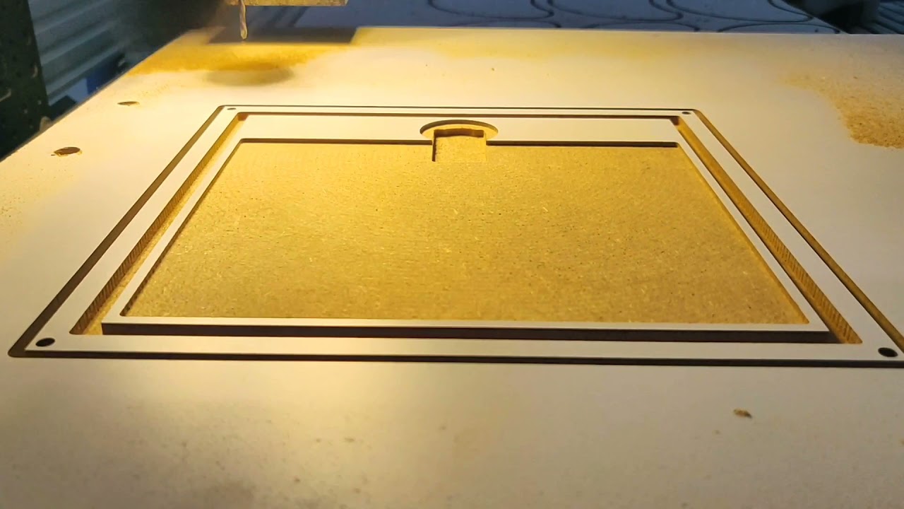 Frezowanie CNC w MDF 18mm | Ploter LEAD CNC 1010 | Zr&oacute;b to sam | V-Slot Poland | #cnc #mdf #diy