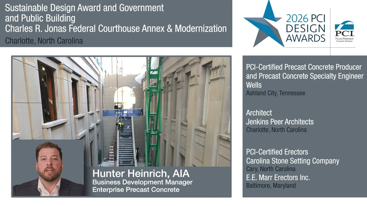 2026 PCI Design Awards Winner: Charles R. Jonas Federal Courthouse Annex & Modernization